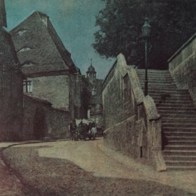 © Troch, Romantik Kent Görüntüsü, Renkli Kauçuk Baskı, 1907