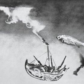 © Max Ernst, Burada Her Şey Hala Yüzüyor, 1920