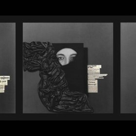 © Ahmet Öner Gezgin, DARK ‘BLACK’ OBJECTS of an ERA, 2006, Mixed Media, 58.3×58.3cm (5 pieces)